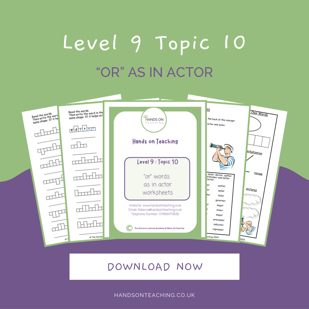 Topic 10 0R Words As In Actor Worksheets